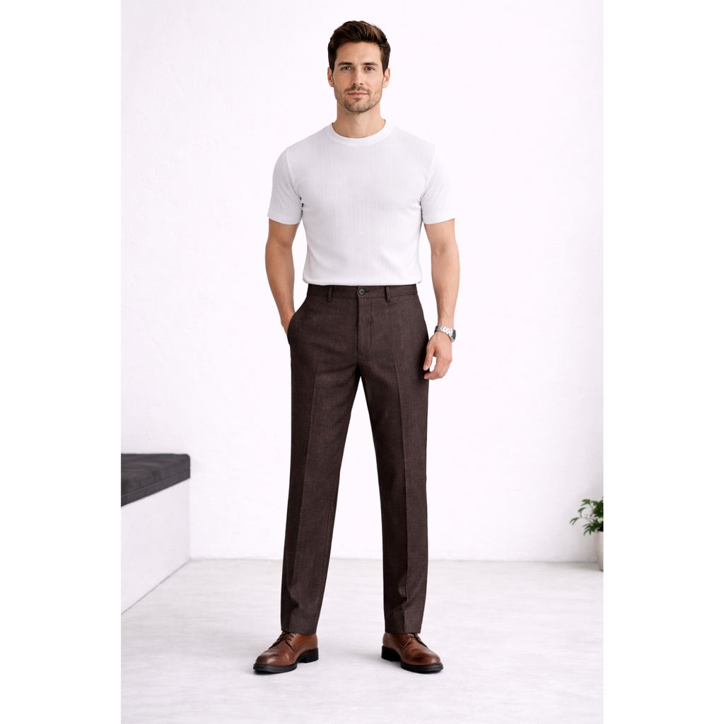 Classic Brown Linen Cotton Pant