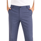 Ash Blue Linen Cotton Pant