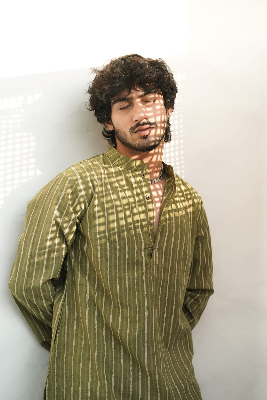 OLIVE DHARA KURTA