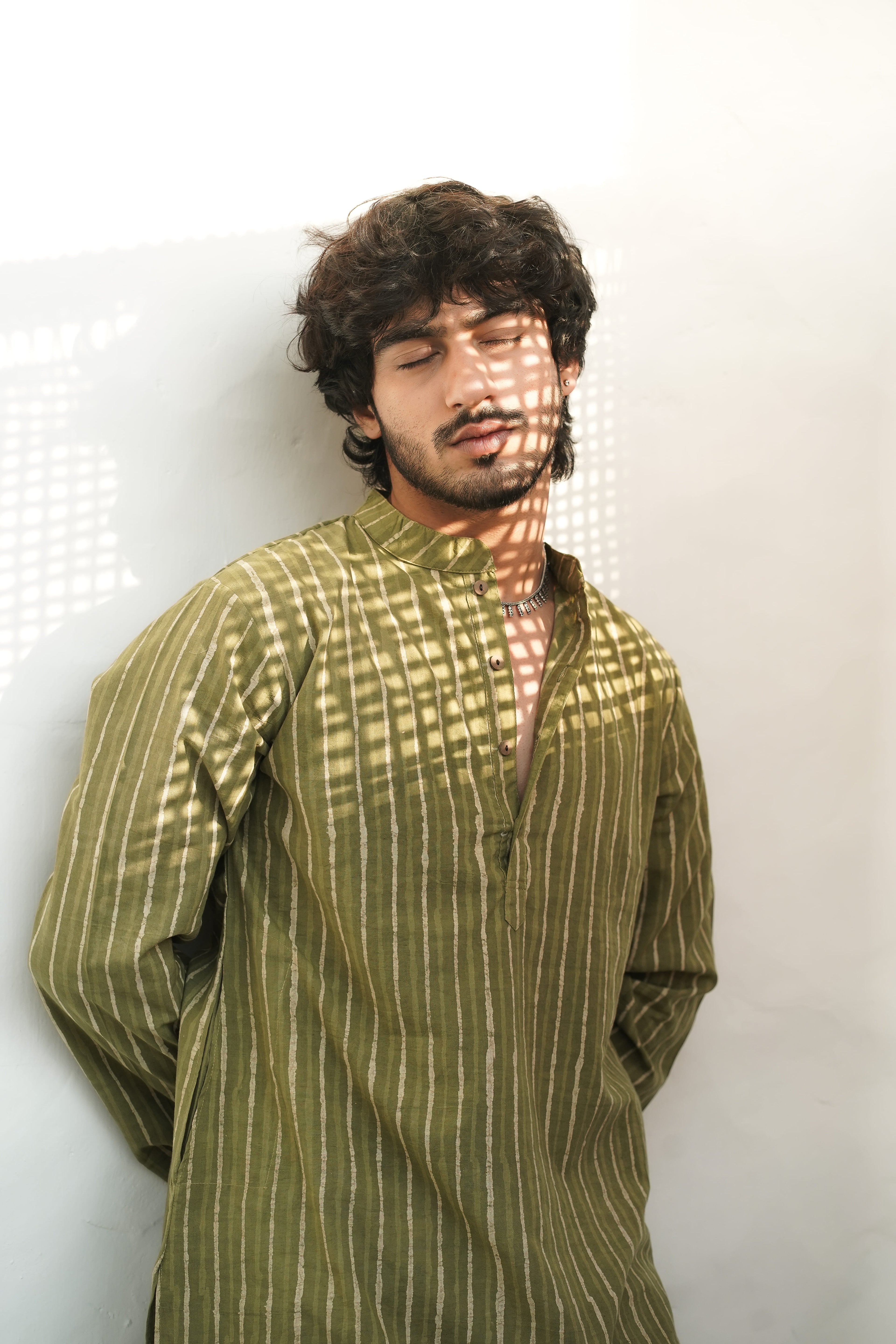 OLIVE DHARA KURTA