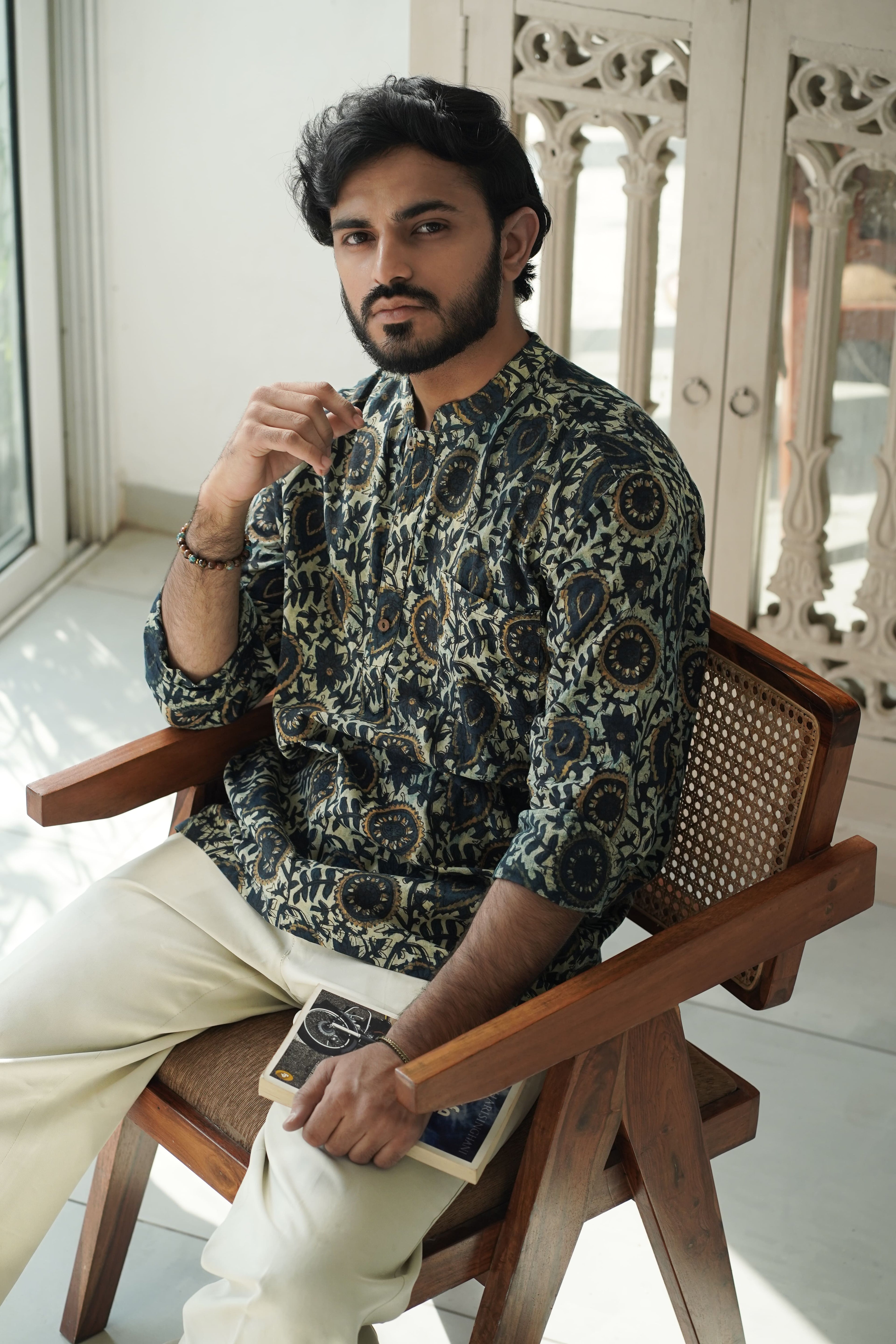AJRAK PALAASH SHORT KURTA
