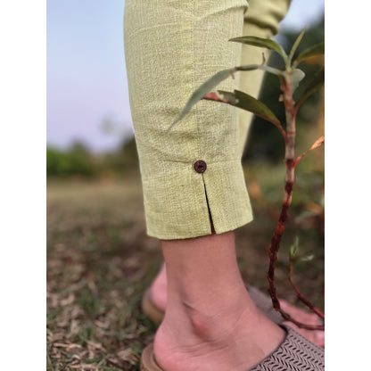 Green Cotton Pants