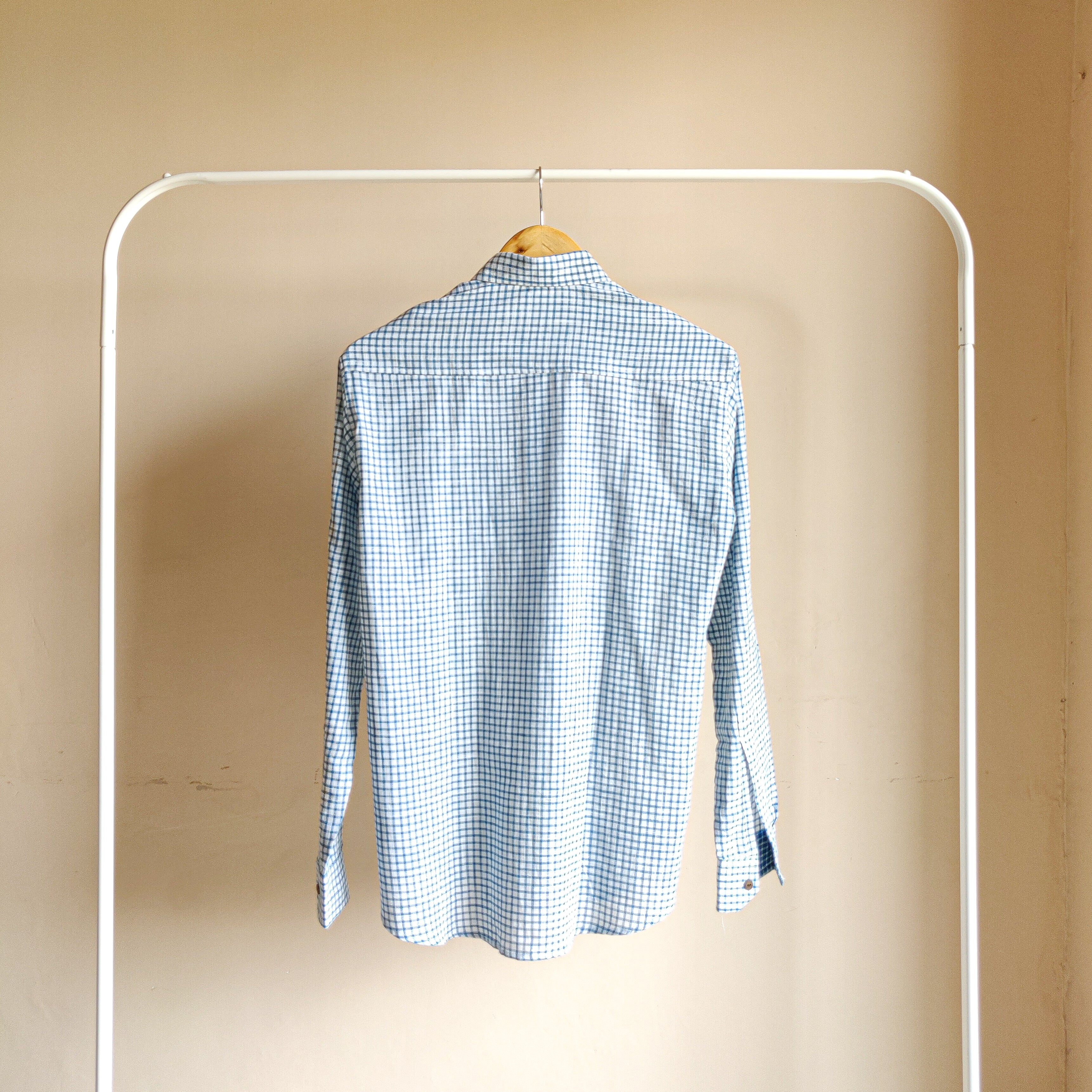 White Mini Checks Shirt