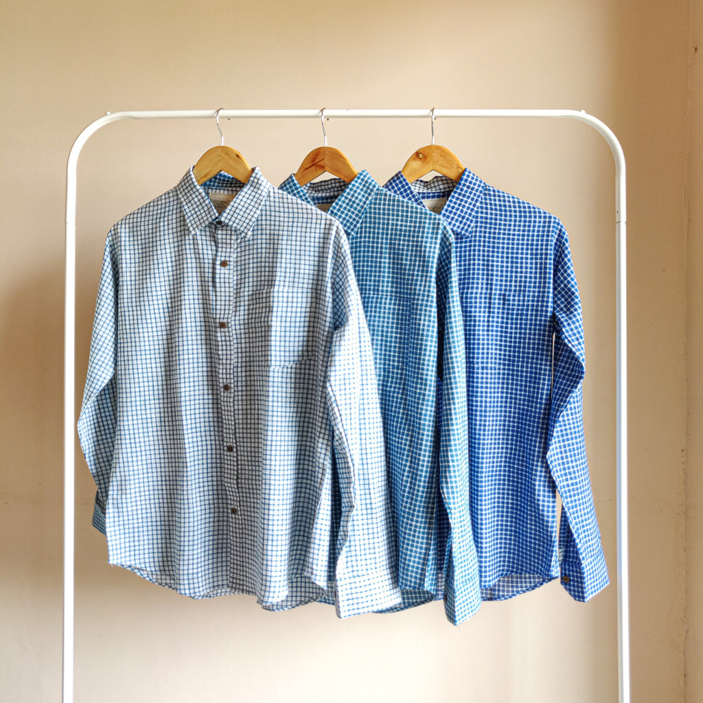 White Mini Checks Shirt