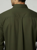 Olive Green Cotton Short Kurta