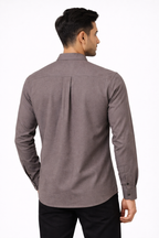 Earth Brown Cotton Short Kurta