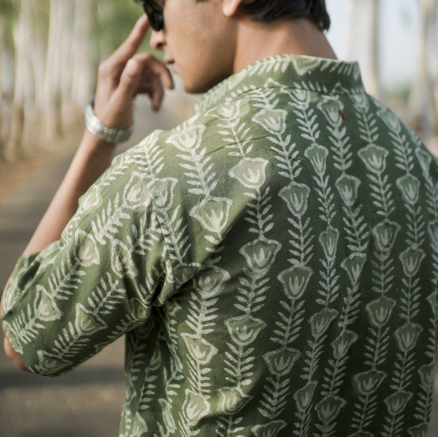 Green Flower Shirt