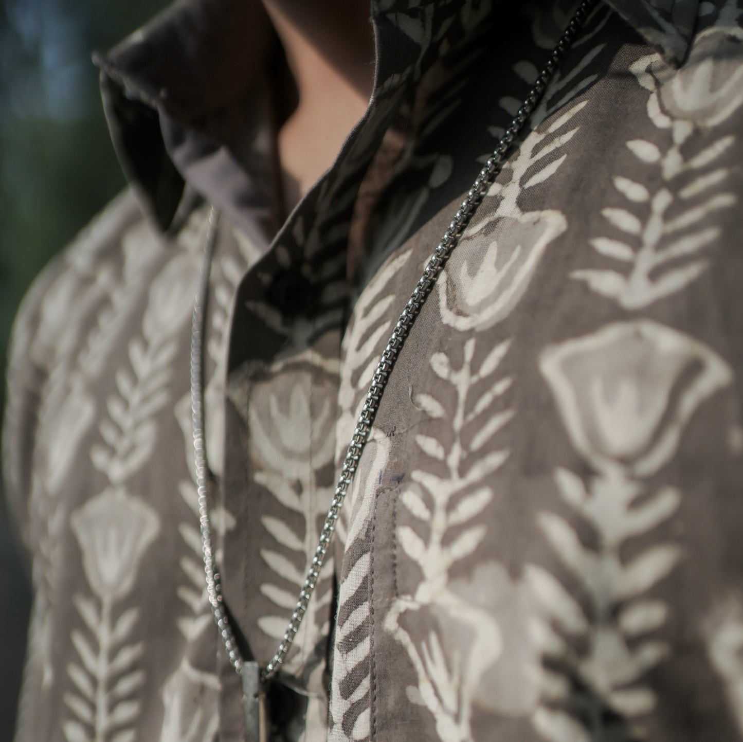 Brown Flower Shirt