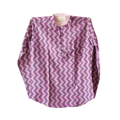 Violet Zig Zag Short Kurta