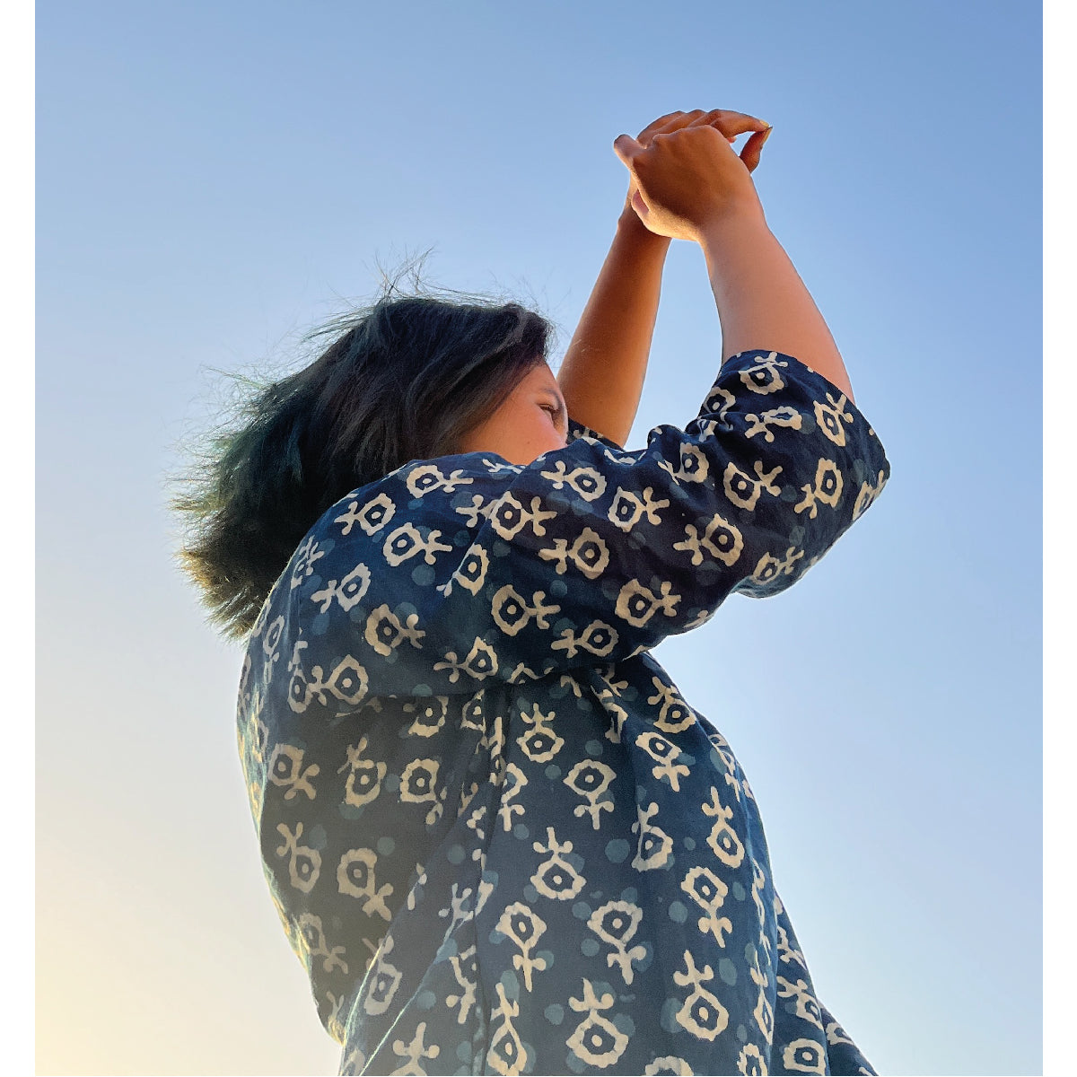 Indigo Flower Kurti