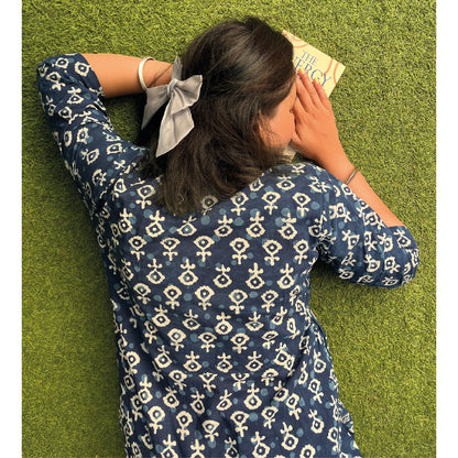 Indigo Flower Kurti