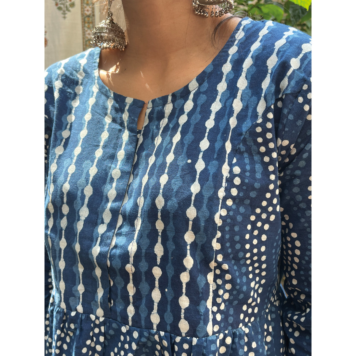 Indigo Flared Short Kurta