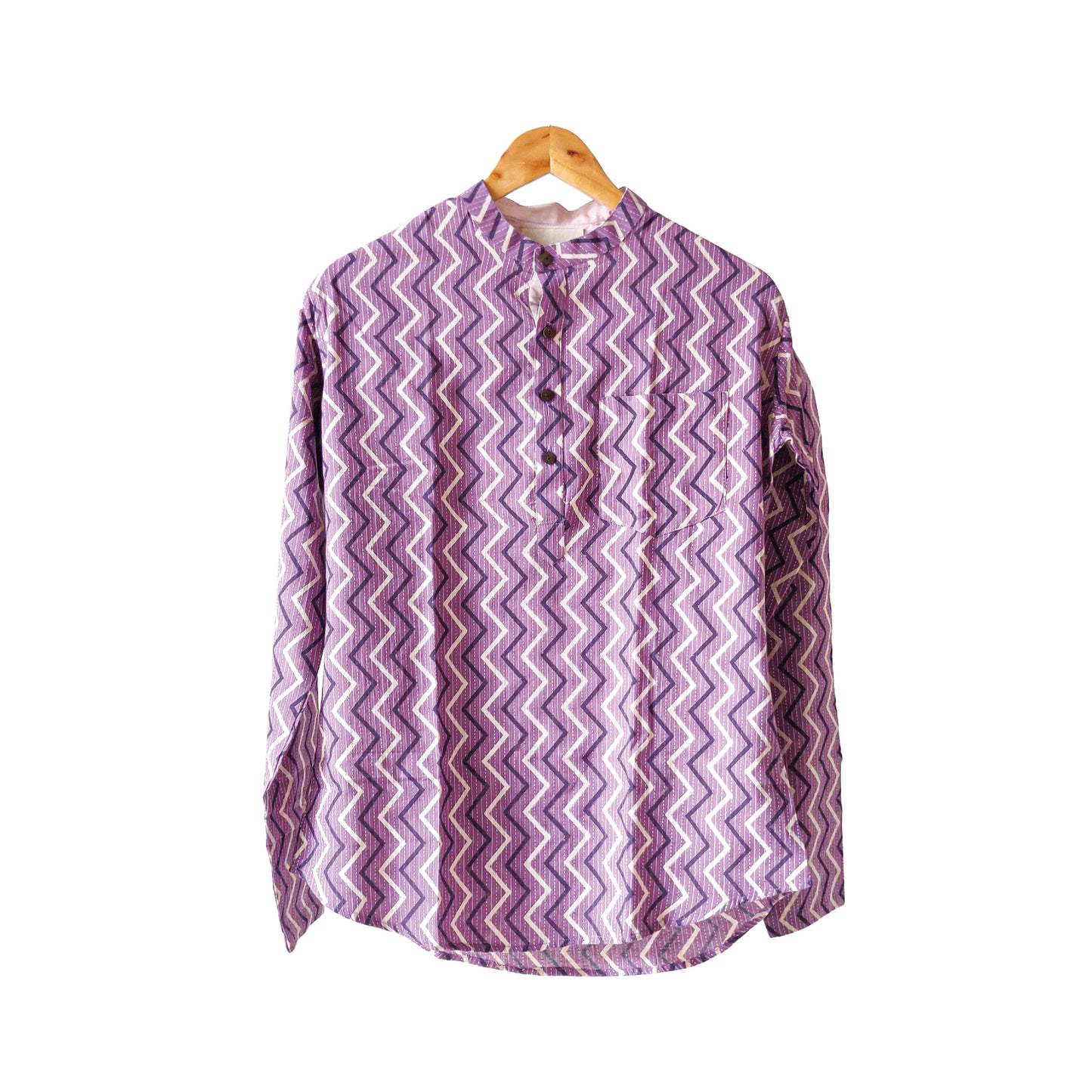 Violet Zig Zag Short Kurta