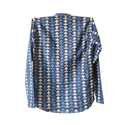 Indigo Triangle Short Kurta