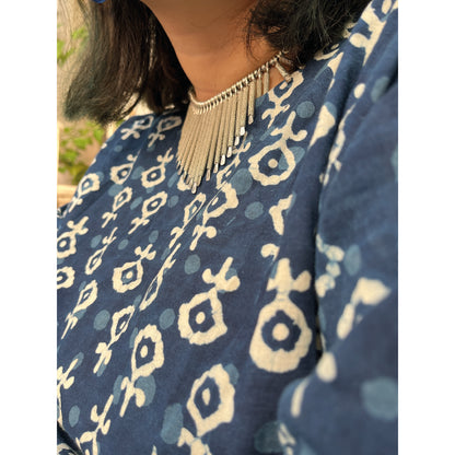 Indigo Flower Kurti