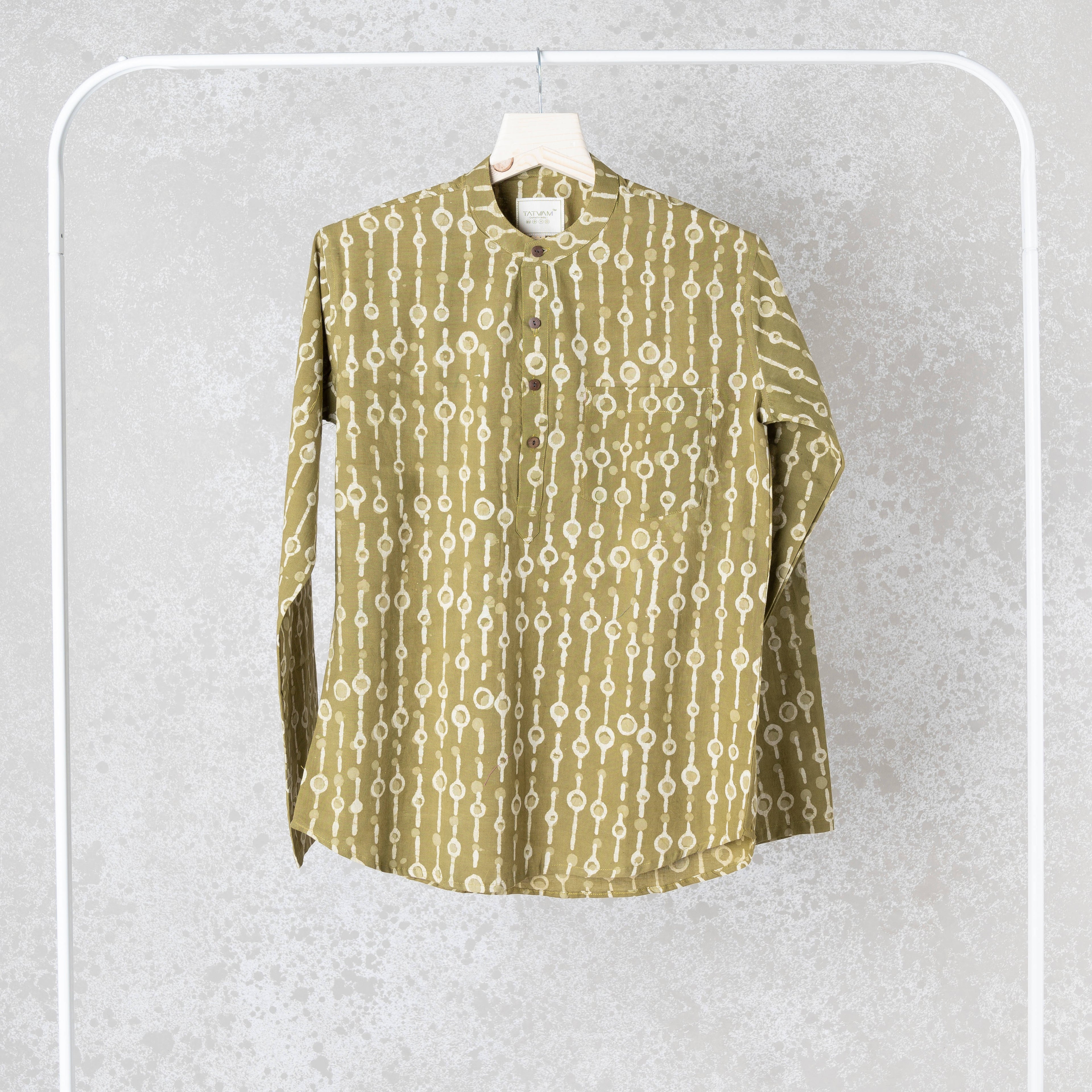 Green Circle Short Kurta