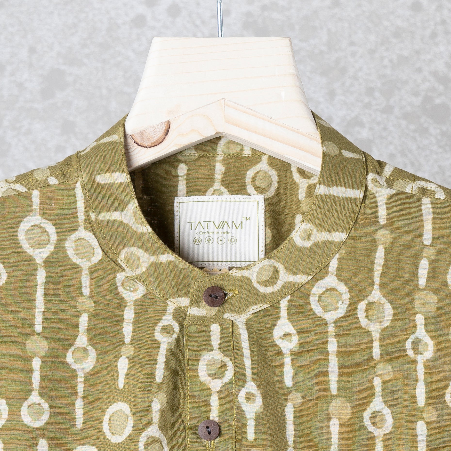 Green Circle Short Kurta