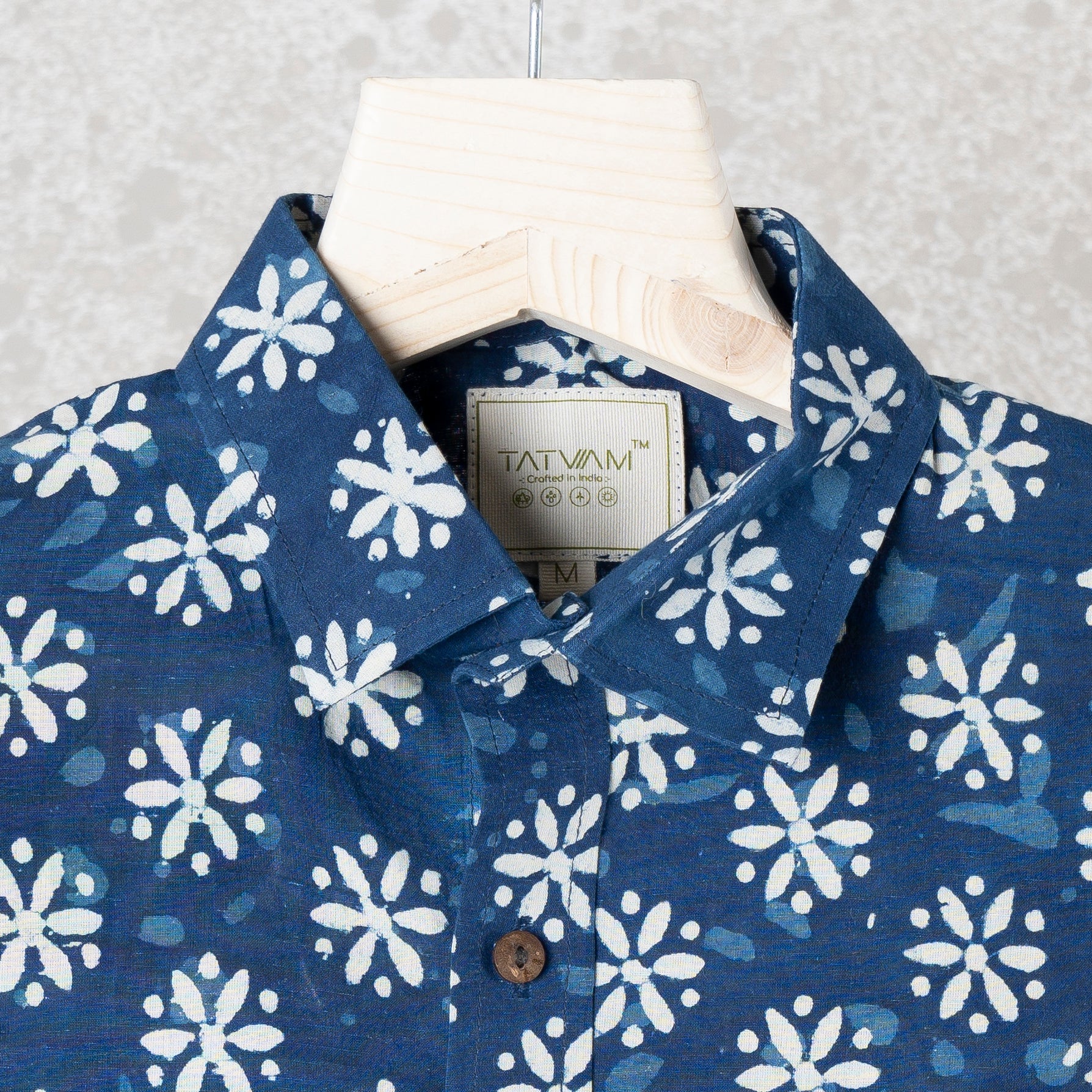 Indigo Flower Shirt