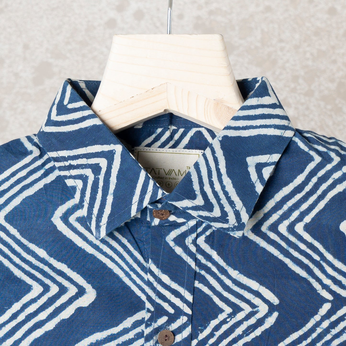 Indigo Zig Zag Shirt