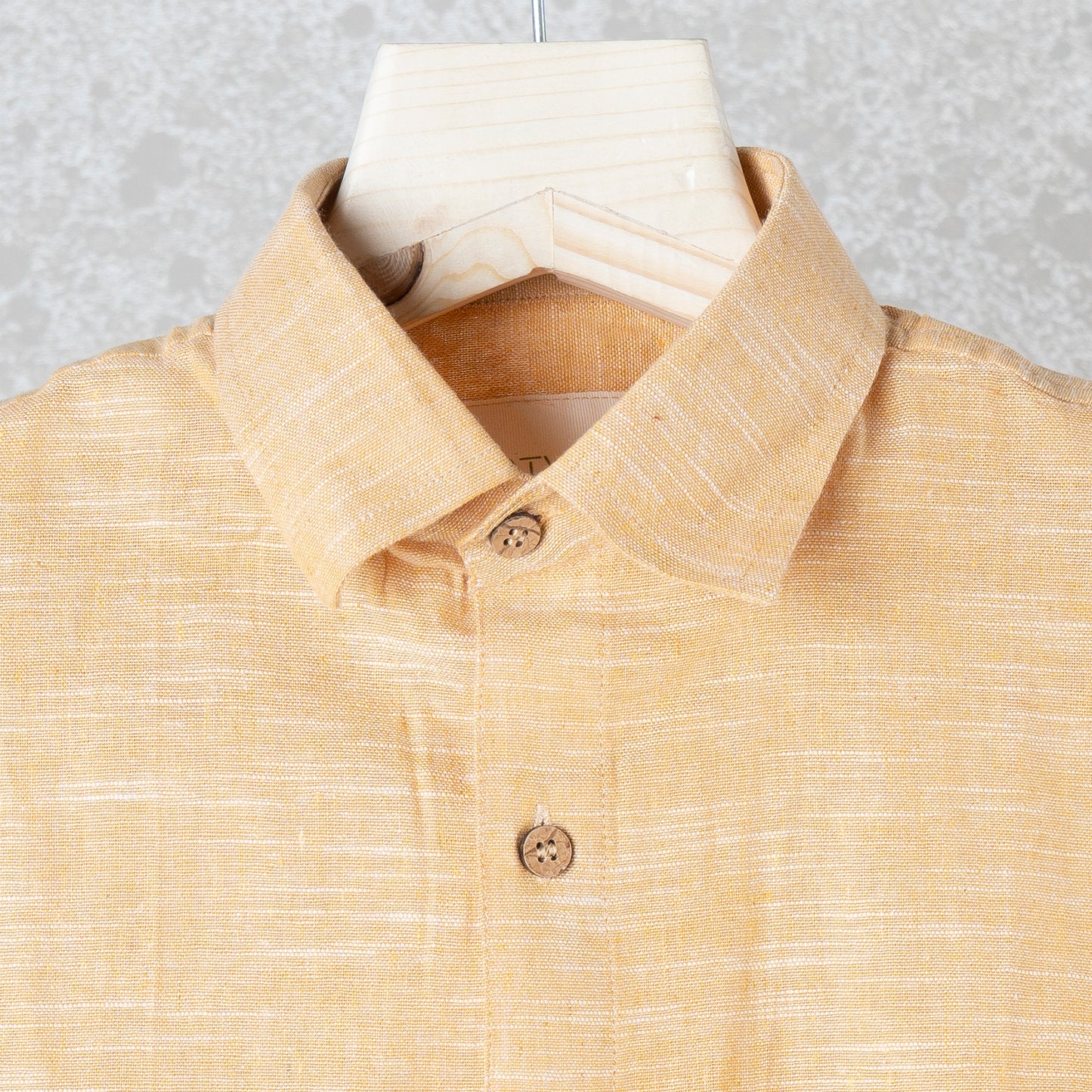 Dark Yellow Khadi Slub Shirt