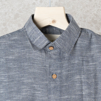 Dark Grey Khadi Slub Shirt