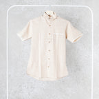 Beige Khadi Slub Shirt